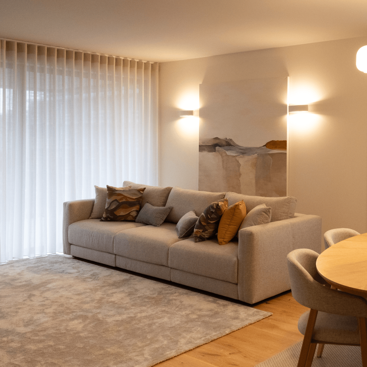 Cortina em onda para Sala